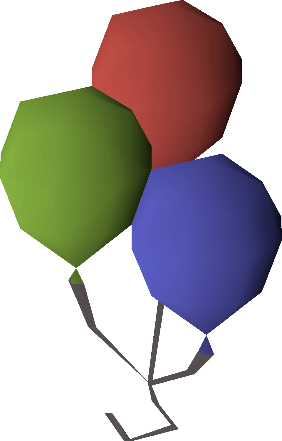 Birthday balloons detailed picture