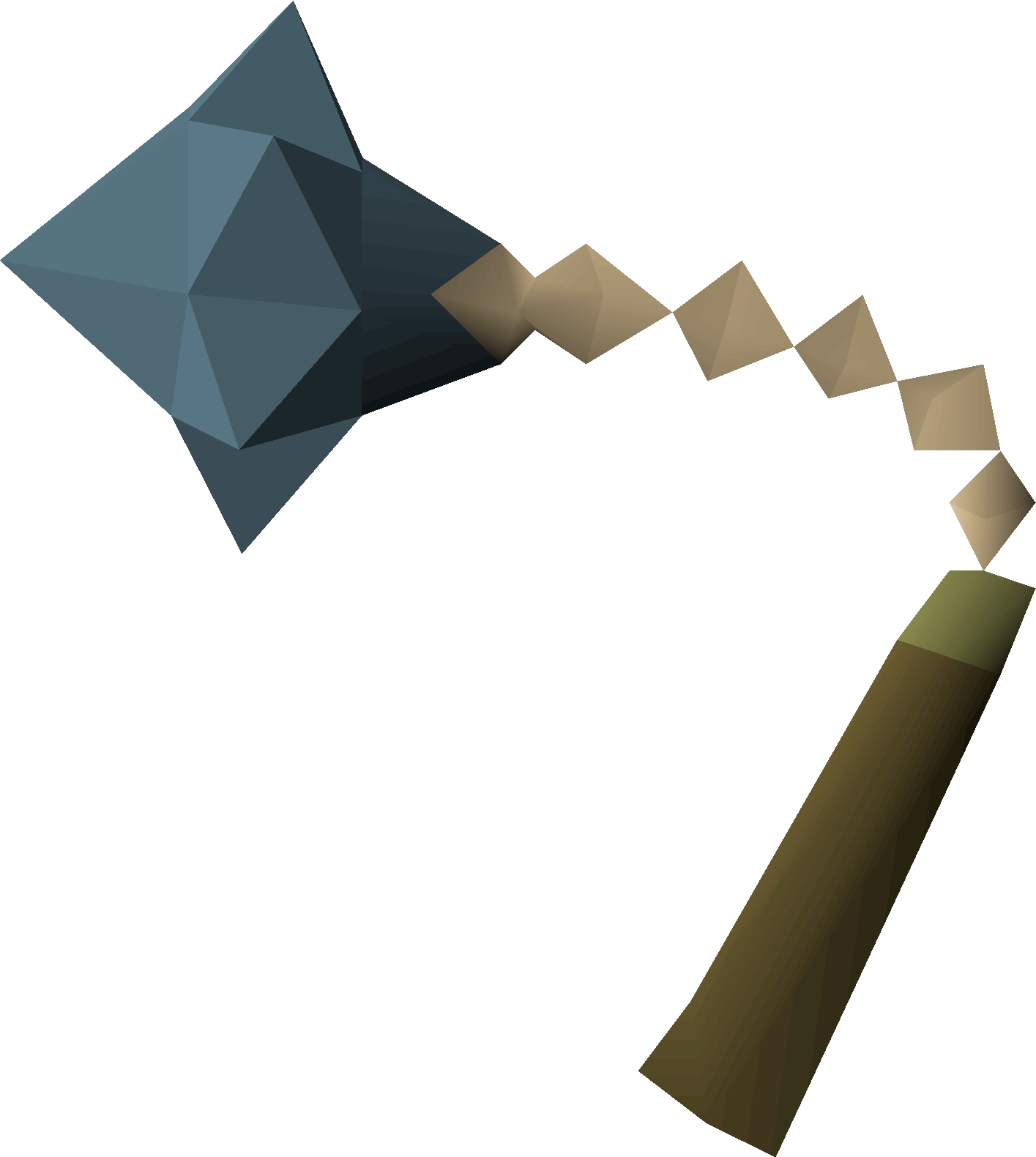 Bone mace detailed picture