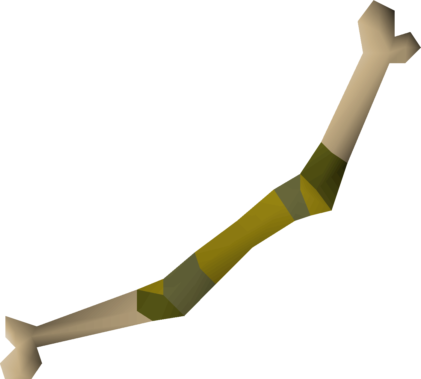 Bone shortbow detailed picture