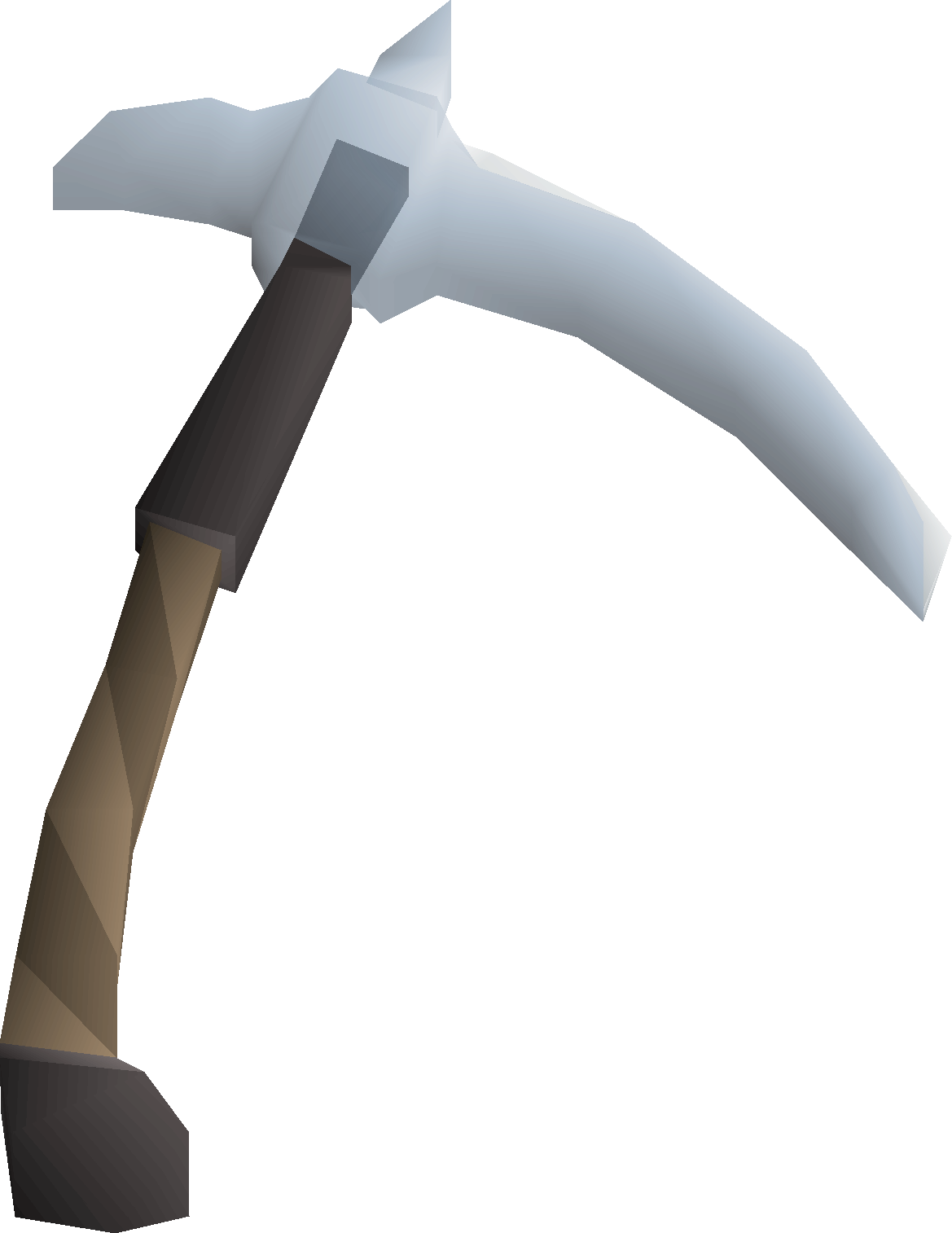 Crystal pickaxe detailed picture