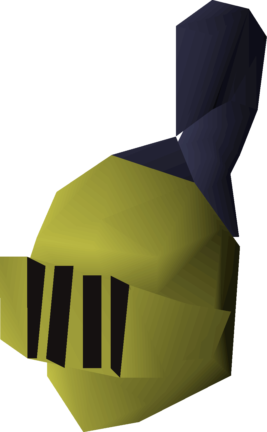 Decorative full helm (gold) detailed picture