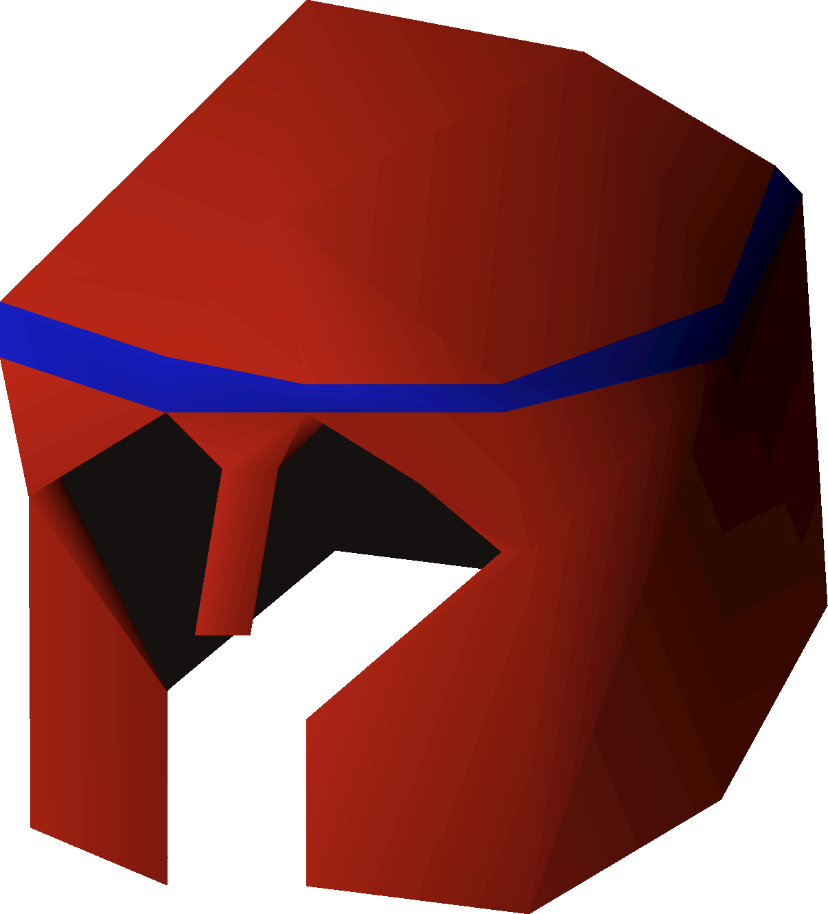 Decorative helm (red) detailed picture