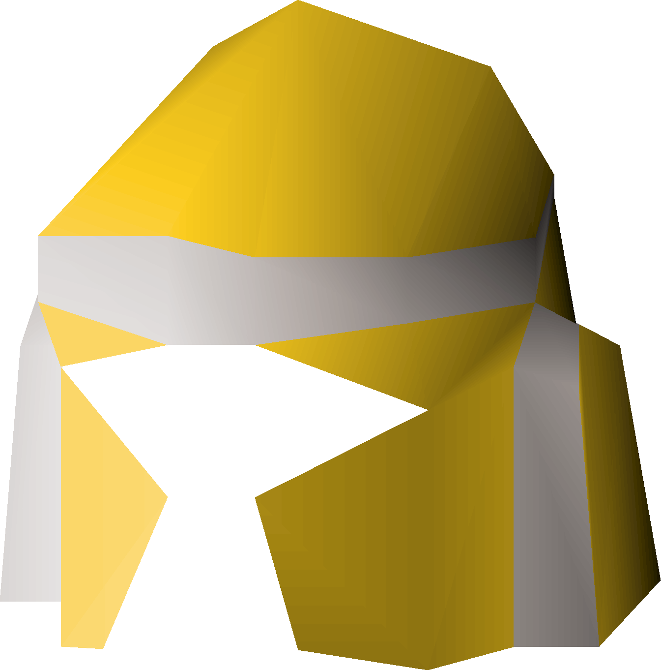Gold helmet detailed picture