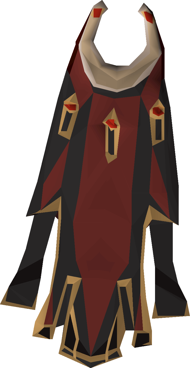 Imbued Zamorak max cape detailed picture
