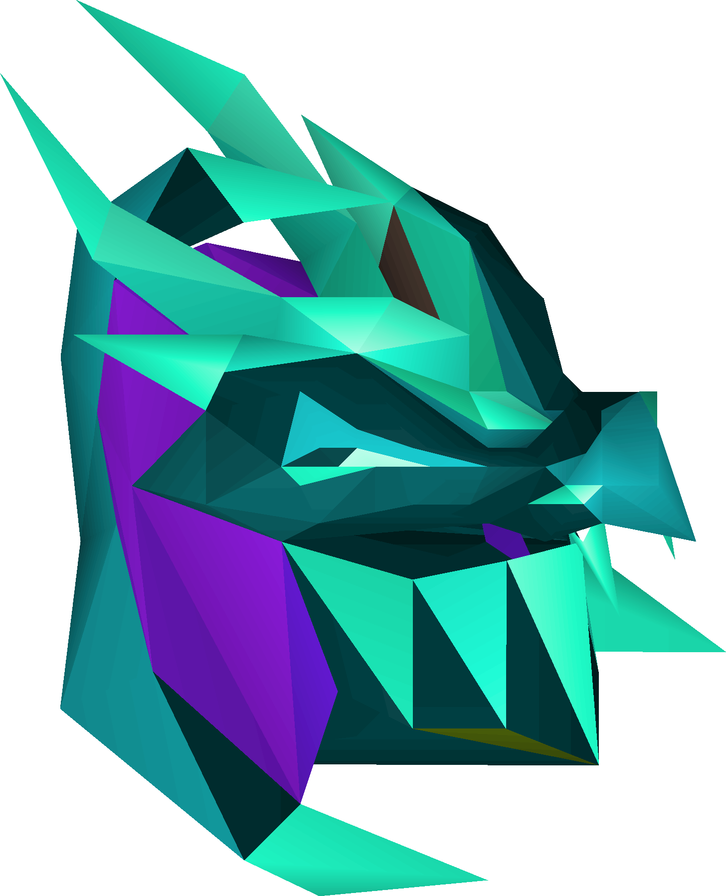 Tanzanite helm detailed picture