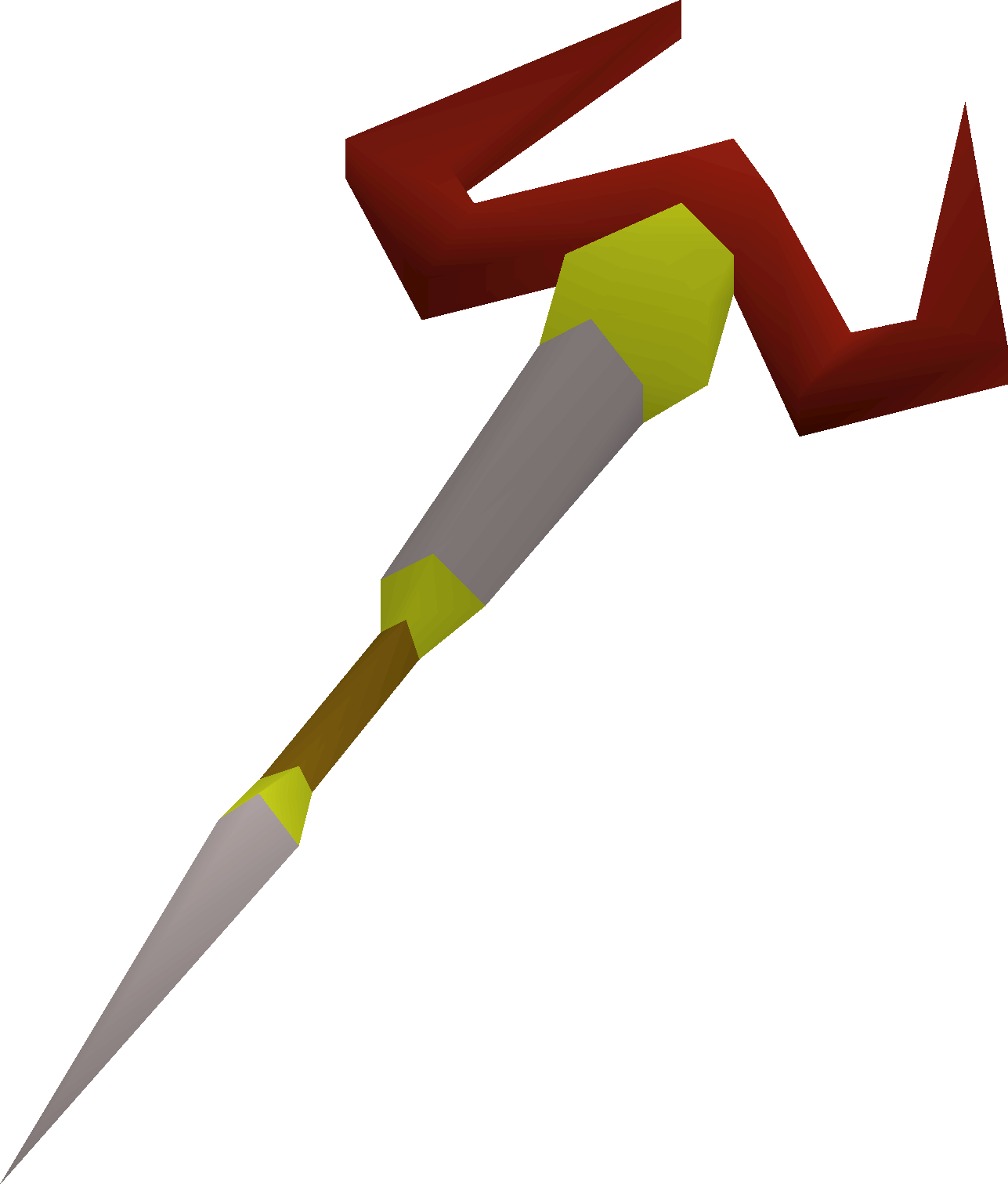 Zamorak staff detailed picture